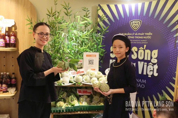 Đặc sản na Lạng sơn được trưng bày, quảng bá tại chương trình "Lạng Sơn Corner"