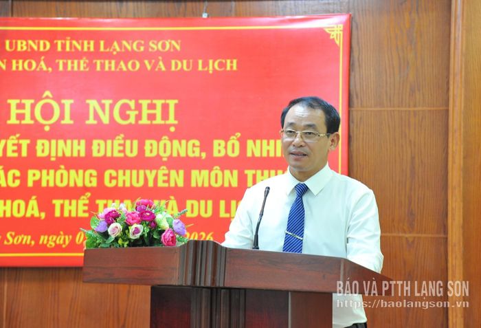 Lãnh đạo Sở VHTT&amp;DL phát biểu tại hội nghị 