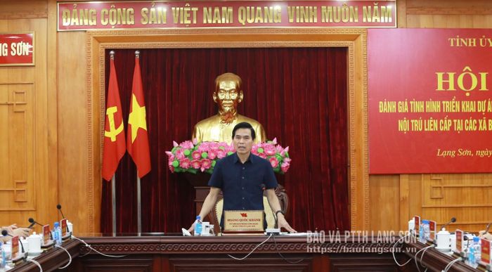 Đồng chí Hoàng Quốc Khánh, Ủy viên Trung ương Đảng, Bí thư Tỉnh ủy phát biểu kết luận hội nghị