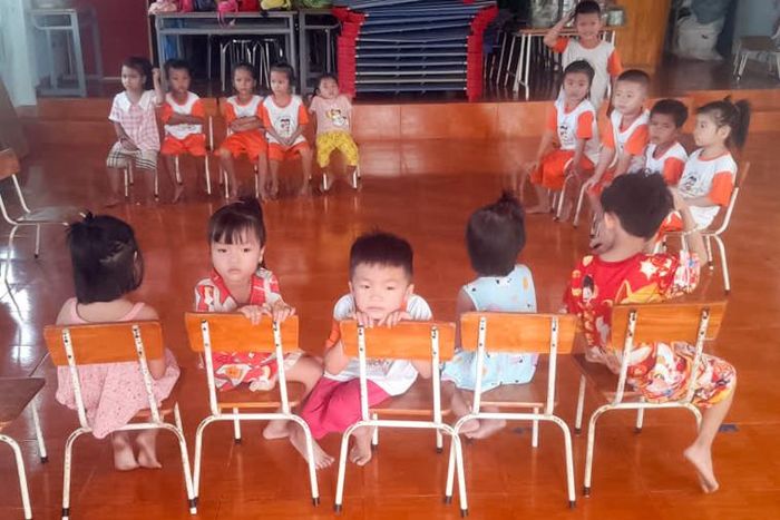 Lớp học mẫu giáo vùng khó khăn cách trung tâm xã Suối Kiết 41 km