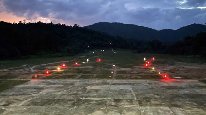 Một góc thao trường huấn luyện đêm ở Trung đoàn Bộ binh 994A