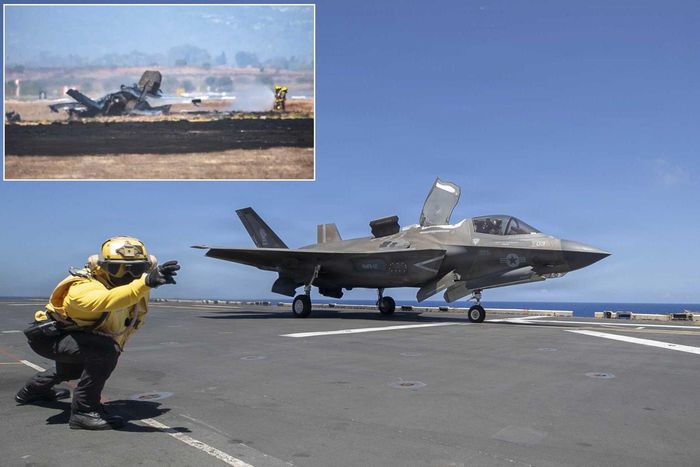 Tiêm kích F-35B Lightning II của Thủy quân lục chiến Mỹ trong một chuyến bay huấn luyện. Ảnh: Bộ Quốc phòng Mỹ