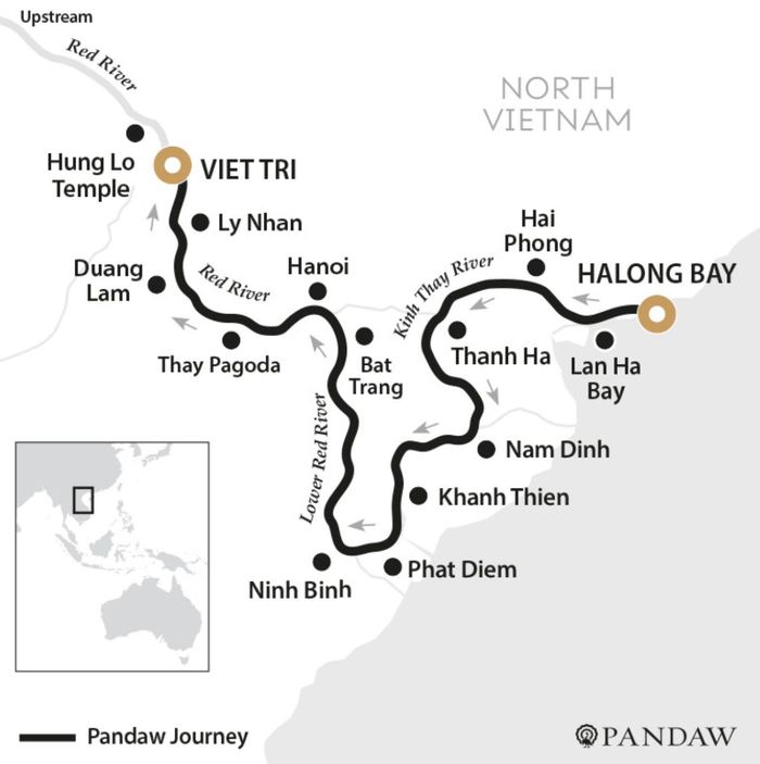 Hành trình du lịch của tàu Pandaw.