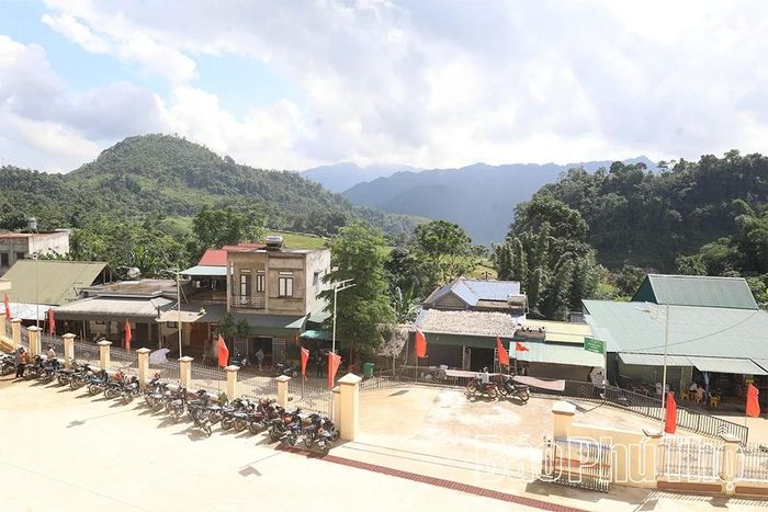 Quang cảnh trung tâm xã Quy Đức.