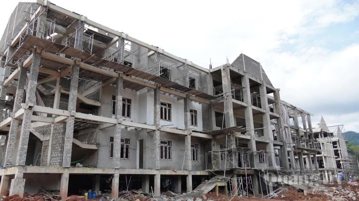 Giá trị giải ngân của dự án Trường nội trú TH và THCS Thượng Trạch đạt hơn 120 tỉ đồng - Ảnh: Q.V
