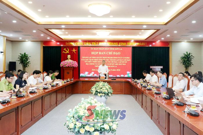 Họp đôn đốc đẩy nhanh tiến độ xây dựng cơ sở dữ liệu đất đai trên địa bàn tỉnh.