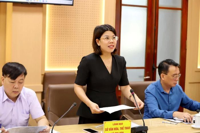 Lãnh đạo Sở Văn hóa, Thể thao và Du lịch thông tin các chương trình, hoạt động du lịch trọng tâm sẽ triển khai từ nay đến cuối năm.