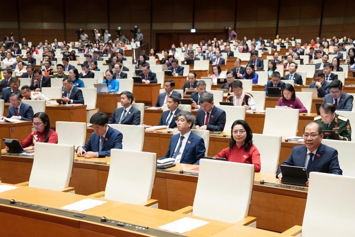 Các đại biểu tham gia phiên họp sáng 3/8. Ảnh: Media Quốc hội.