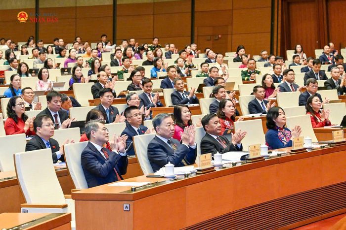 Tổng Bí thư, Chủ tịch nước Tô Lâm và các đại biểu dự phiên khai mạc Kỳ họp