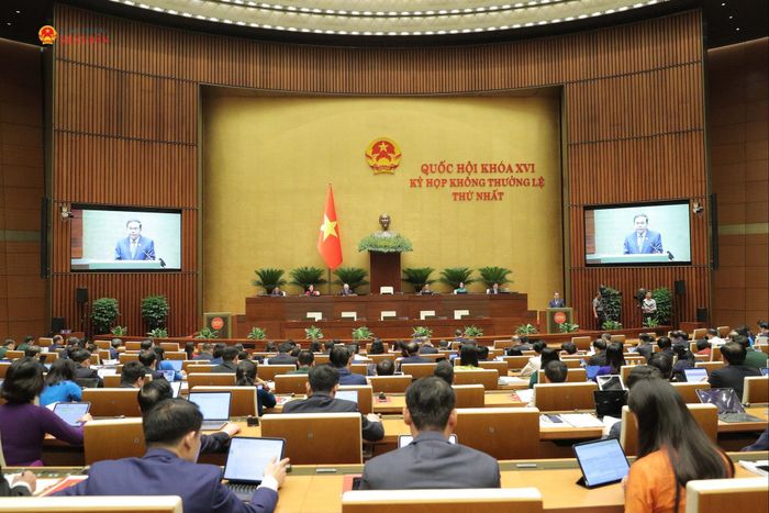 Chủ tịch Quốc hội Trần Thanh Mẫn phát biểu khai mạc Kỳ họp