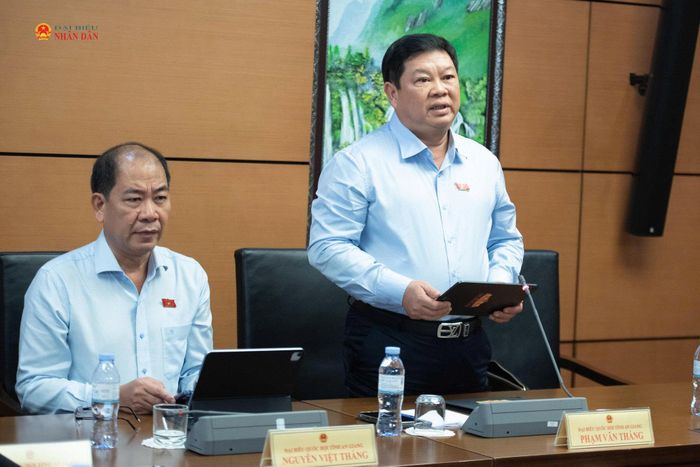 ĐBQH Phạm Văn Thắng (An Giang) phát biểu.