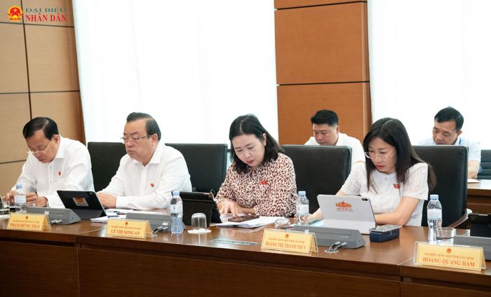 Các đại biểu tham dự phiên thảo luận tại tổ