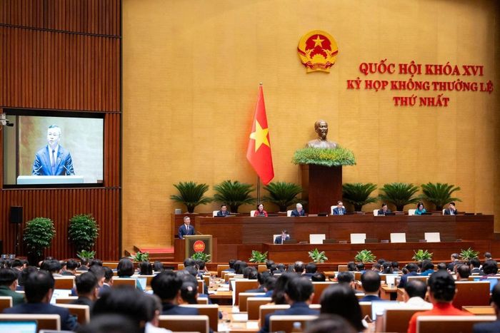 Toàn cảnh phiên họp của Quốc hội (Ảnh VPQH)