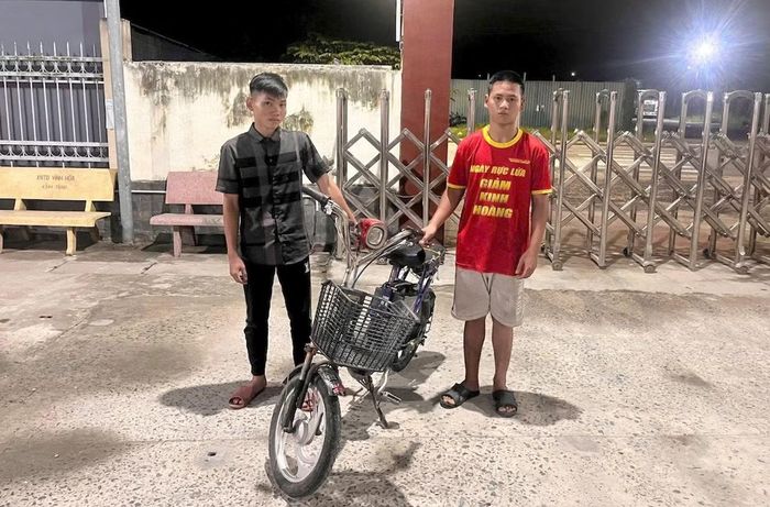 Công an xã Long Định nhanh chóng làm rõ thủ phạm gây ra vụ trộm, thu hồi xe đạp điện.