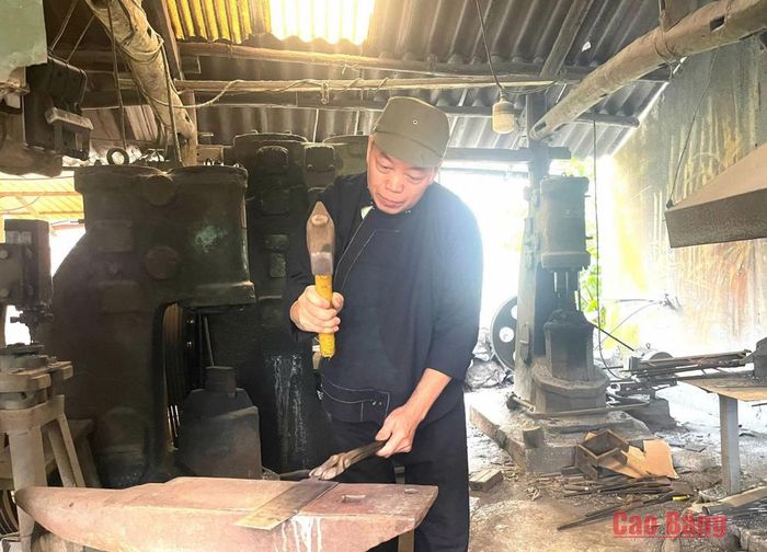 Nghề rèn truyền thống xã Quảng Uyên được gìn giữ và phát huy, tạo việc làm, tăng thu nhập cho người dân, góp phần xây dựng nông thôn mới bền vững.