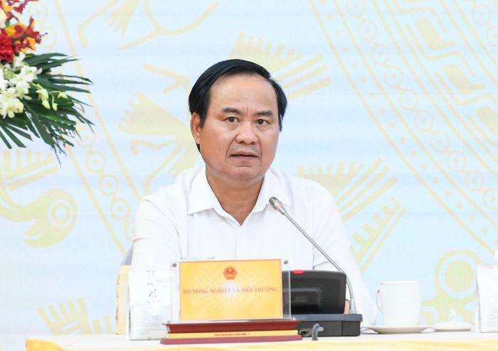 Thứ trưởng Bộ Nông nghiệp và Môi trường Võ Văn Hưng thông tin tại Họp báo. Ảnh: Như Ý