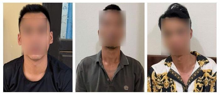 Các đối tượng từ trái qua phải: Lê Nhật Tài; Lê Văn Sỹ; Chu Văn Thành. Ảnh: Bộ Công an