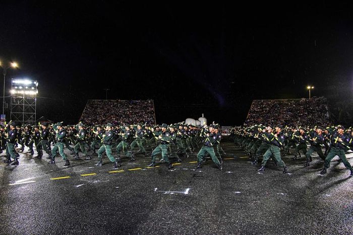 Màn đồng diễn võ thuật tạo điểm nhấn tại lễ khai mạc Vòng chung kết Hội thao quân sự, võ thuật và thể thao CAND năm 2026.