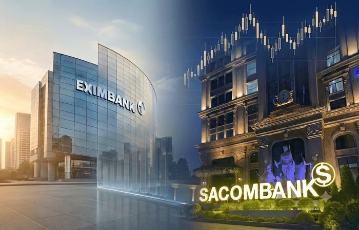 Chi phí dự phòng rủi ro tín dụng tăng mạnh trong nửa đầu năm 2026 đã tác động đáng kể đến kết quả lợi nhuận của Eximbank và Sacombank. Ảnh: PV
