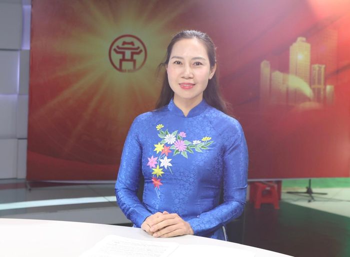 Bà Đỗ Thu Nga, Chủ tịch UBND xã Đa Phúc trao đổi tại Chương trình. Ảnh: Thanh Hải