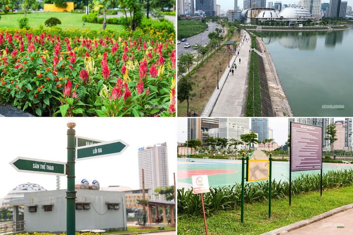 Các hạng mục quanh hồ được chỉnh trang đồng bộ. Ảnh: T. Anh