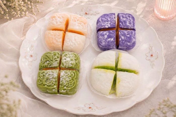  Bánh dẻo lạnh mochi nhân sầu riêng tươi cũng đang được nhiều bạn trẻ săn đón. Ảnh: Hảo Crepe Auth. 