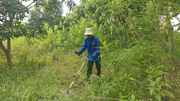 Hình ảnh chàng trai tự nguyện dọn dẹp kênh mương, các công trình công cộng... đã lan tỏa hình ảnh đẹp đối với đoàn viên, thanh niên tỉnh Ninh Bình