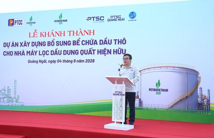 Tổng Giám đốc BSR Nguyễn Việt Thắng phát biểu tại buổi lễ