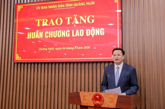 Chủ tịch UBND tỉnh Quảng Ngãi Nguyễn Đức Tâm phát biểu