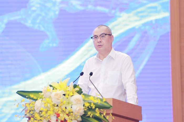 Ủy viên BCH Trung ương Đảng, Bí thư Tỉnh ủy Phú Thọ Phạm Đại Dương phát biểu tại hội nghị