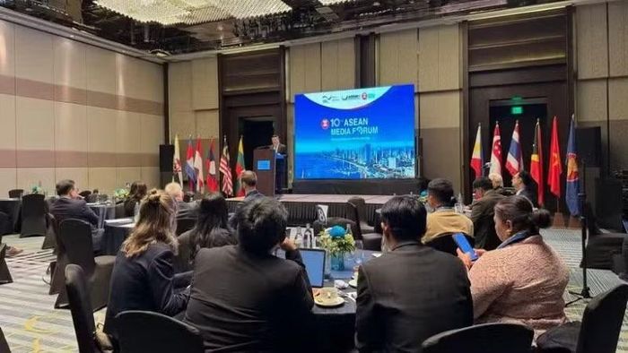Quang cảnh Diễn đàn Truyền thông ASEAN lần thứ 10. (Ảnh: TTXVN)