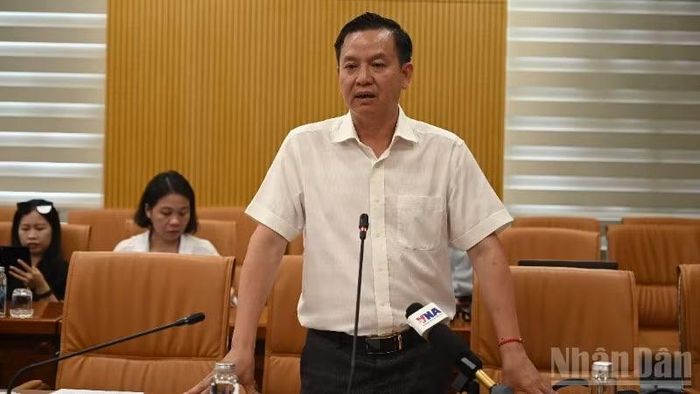 Cục trưởng Cục Trồng trọt và Bảo vệ thực vật Huỳnh Tấn Đạt phát biểu tại hội nghị.