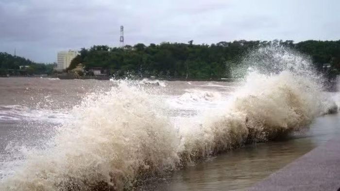 Ảnh minh họa: Khu vực Đồ Sơn (Hải Phòng) chịu ảnh hưởng của bão số 10 năm 2025. (Ảnh: Báo Nhân Dân)