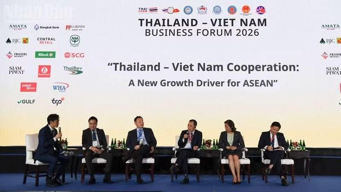 Một hoạt động trong khuôn khổ Diễn đàn Doanh nghiệp Việt Nam-Thái Lan năm 2026 tại Bangkok. (Ảnh: XUÂN SƠN)