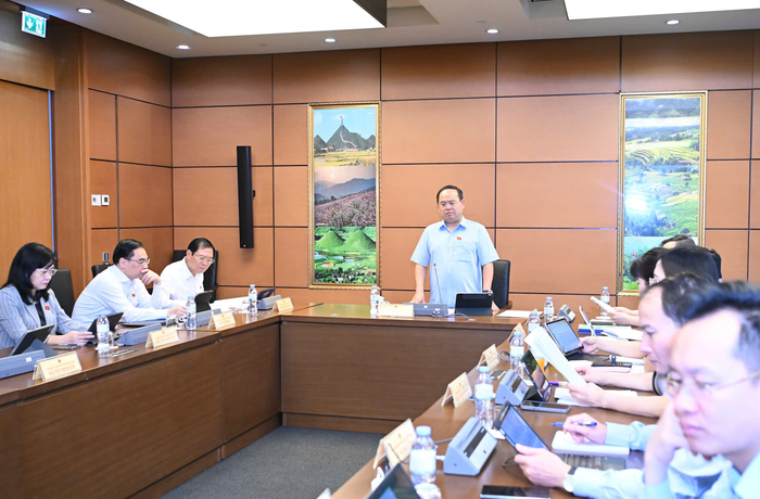 Quang cảnh phiên thảo luận. Ảnh: TRỌNG HẢI