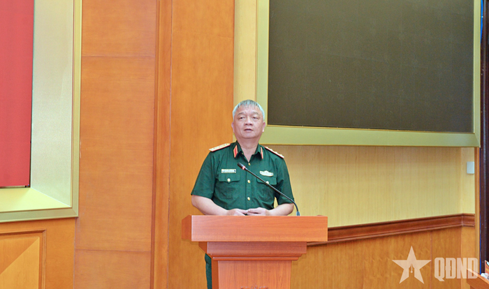  Thượng tướng Nguyễn Quang Ngọc phát biểu chỉ đạo.