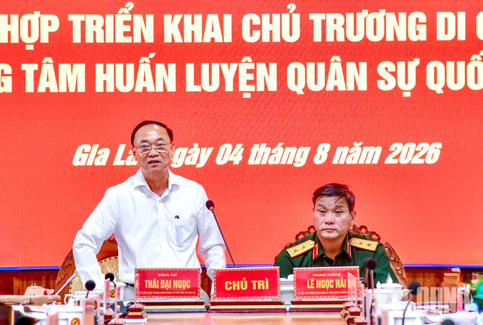 Đồng chí Thái Đại Ngọc, Ủy viên Trung ương Đảng, Bí thư Tỉnh ủy Gia Lai phát biểu tại hội nghị.