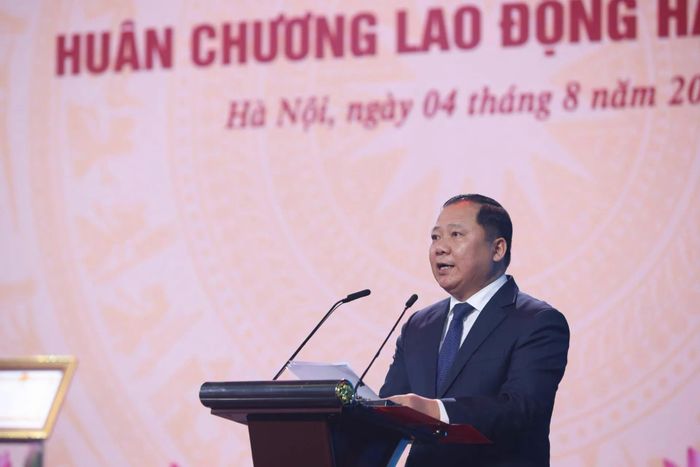  Ông Nguyễn Phi Long phát biểu tại chương trình. Ảnh: MINH KHANG 