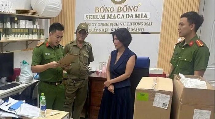 Nguyễn Thị Lựu khi bị bắt giữ. (Ảnh:Công an cung cấp)