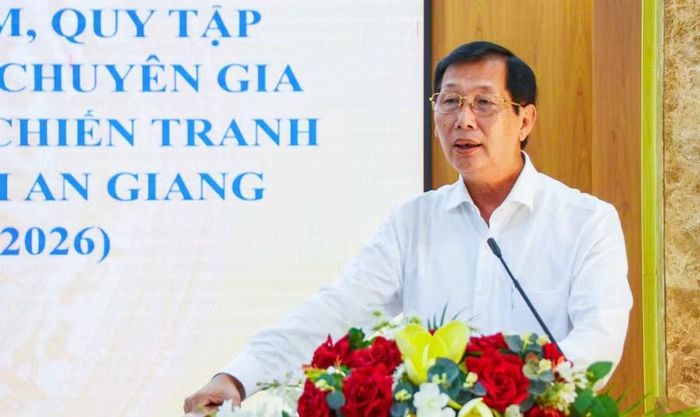 Ông Lê Văn Phước, Phó Chủ tịch UBND tỉnh An Giang, phát biểu kết luận hội nghị.