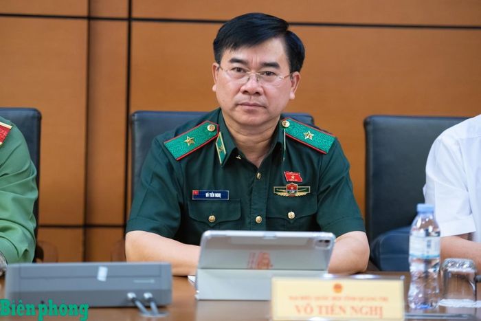 Thiếu tướng Võ Tiến Nghị, Phó Tư lệnh Bộ đội Biên phòng, đại biểu Quốc hội thuộc Đoàn đại biểu Quốc hội tỉnh Quảng Trị tham gia thảo luận tại Tổ 13. Ảnh: TK