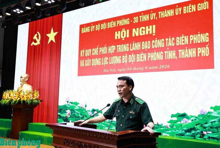 Trung tướng Vũ Trung Kiên phát biểu khai mạc hội nghị. Ảnh: Chiến Khu