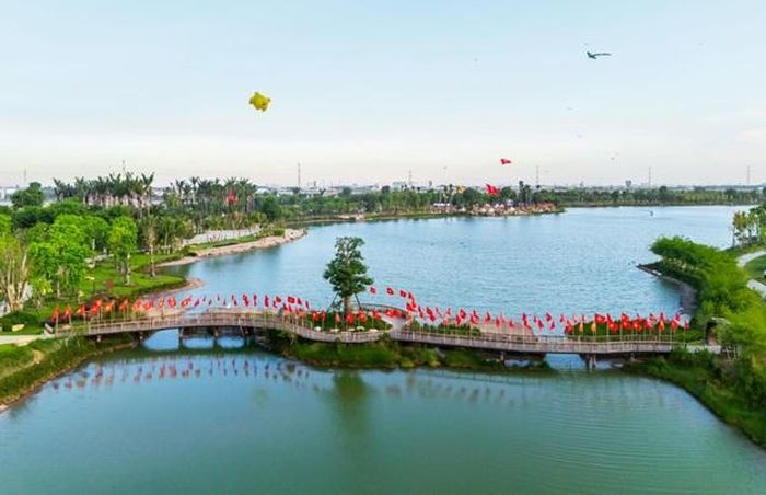 Eco Retreat dành diện tích lớn cho cảnh quan, mặt nước. Ảnh: Phương Nguyên