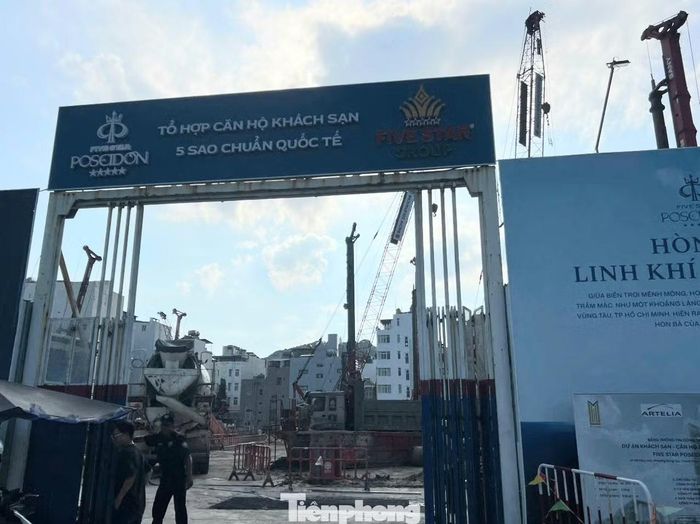 Dự án Five Star Poseidon đang trong quá trình nhồi cọc, làm móng