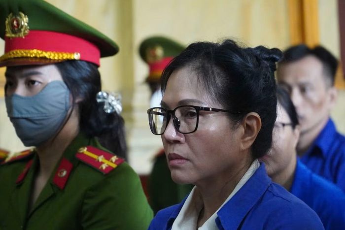 Cựu Tổng giám đốc SJC Lê Thúy Hằng tại phiên tòa. Ảnh: Tân Châu