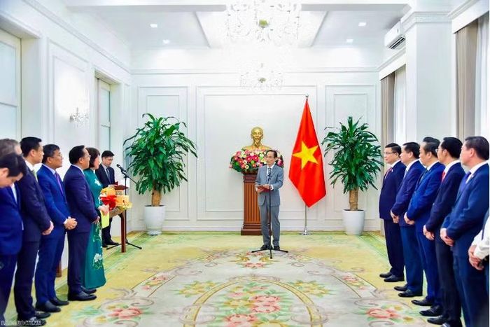 Lễ công bố quyết định bổ nhiệm hai Thứ trưởng Ngoại giao. (Ảnh: Baoquocte)