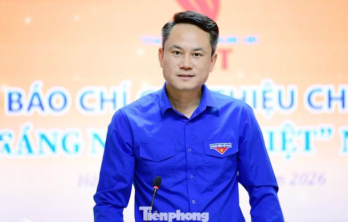  Anh Nguyễn Kim Quy phát biểu tại chương trình. Ảnh: Xuân Tùng 