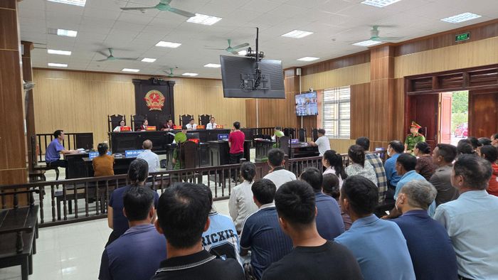 TAND tỉnh Thanh Hóa mở phiên tòa xét xử bị cáo.