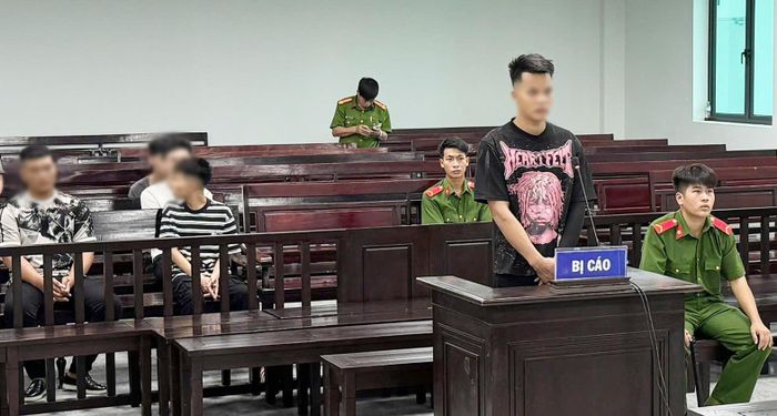 Bị cáo Đào Xuân Quốc Danh tại phiên xử.
