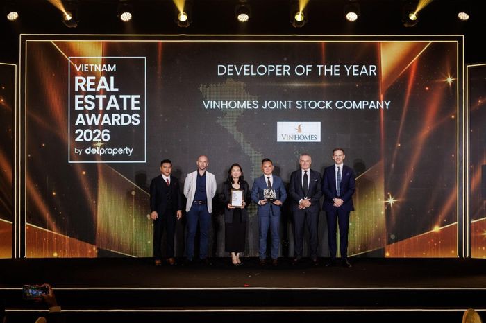 Vinhomes chiến thắng với hạng mục Developer of The Year 2026